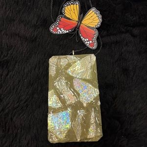 Impactful Boho Unique Rare Vintage CD Handmade Ine of a Kind Necklace